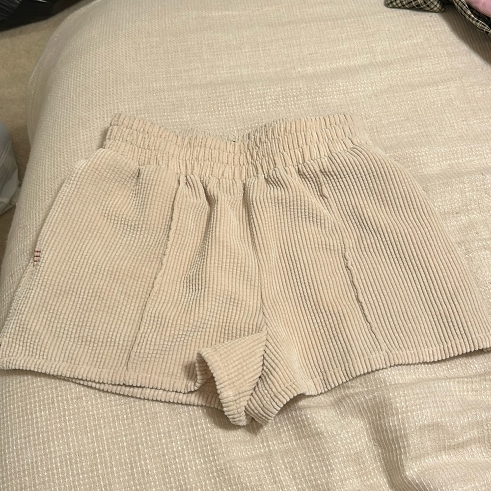 Urban Outfitters cream shorts